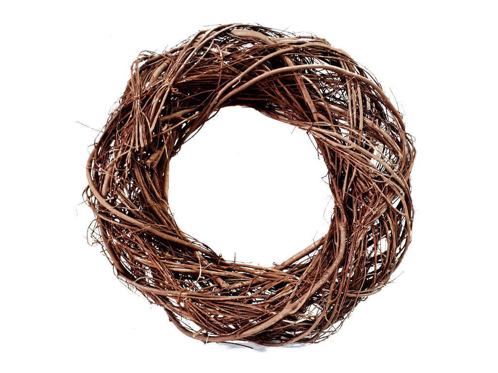 Věnec proutěný Ø 25 cm naturální