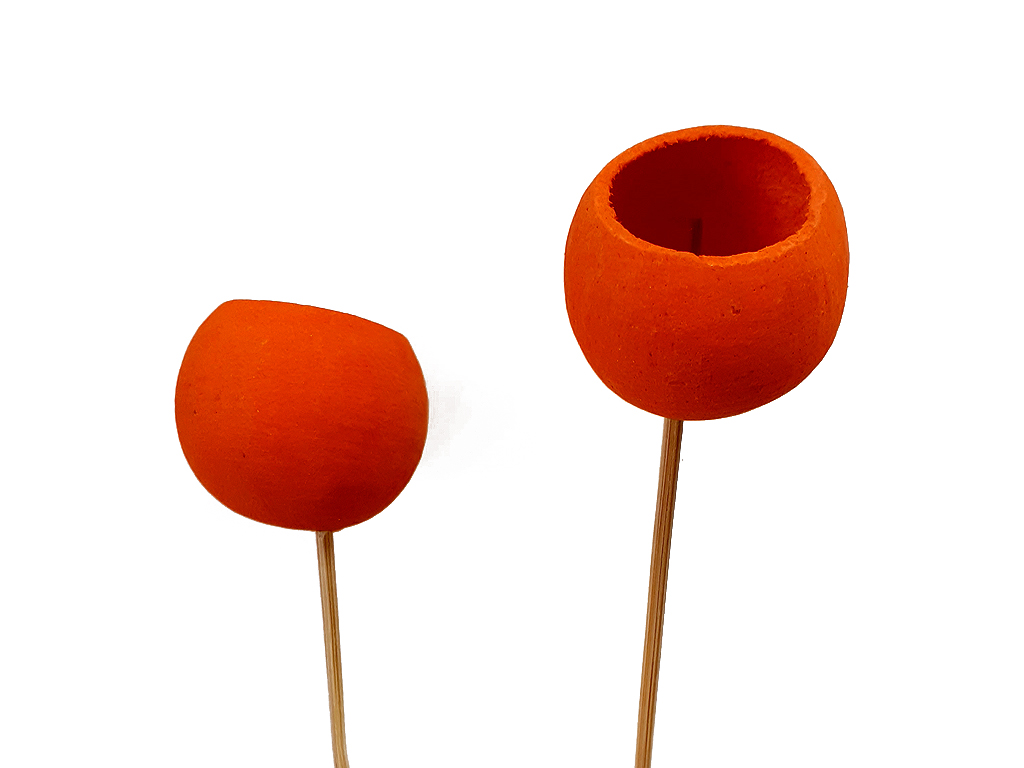 Bell cup mini na stopce oranžový