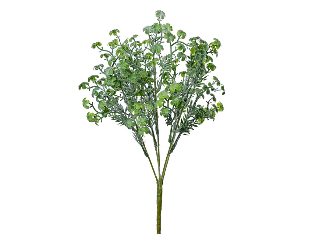 Větvička zelená s kvítky 34 cm