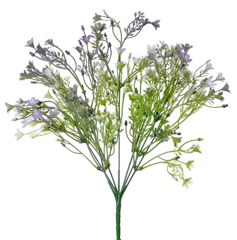 Větvička fialové kvítky 34 cm