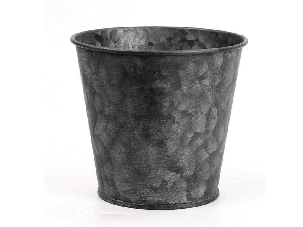 Obal plechový 11cm kulatý šedý