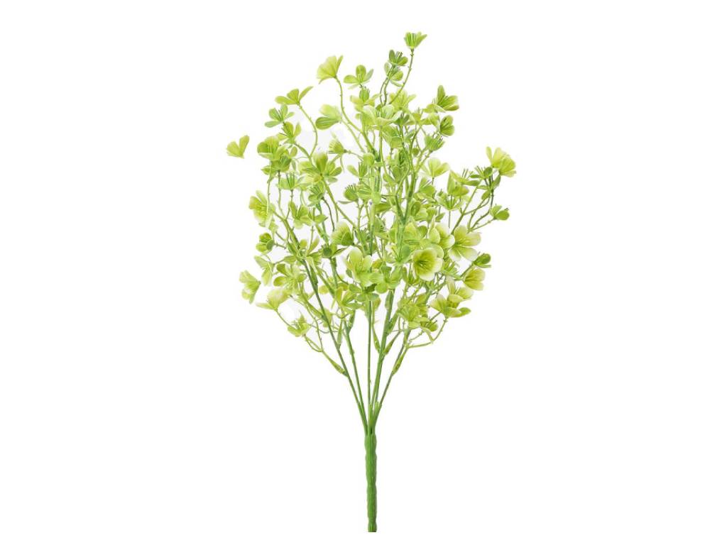 Větvička bílozelené kvítky 47 cm