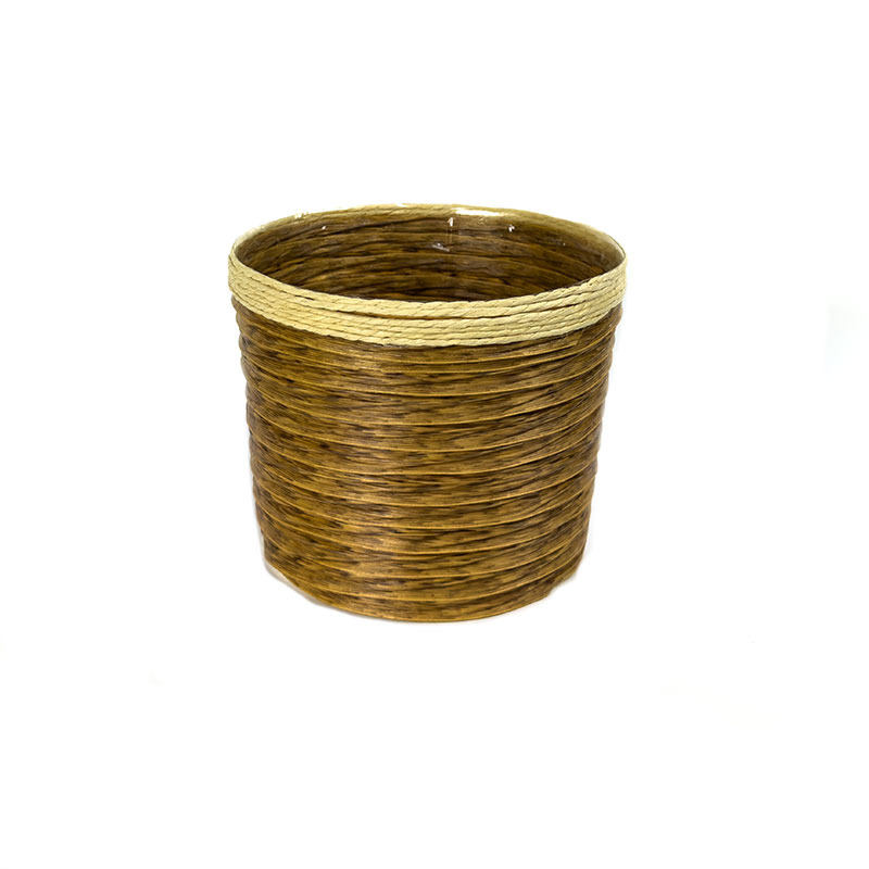 Obal ratan 15 cm kulatý natural dvoubarevný
