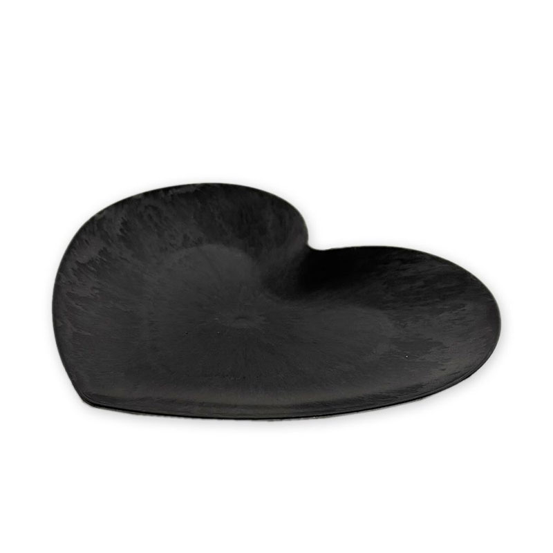 Srdce tác melamin 25 cm antracit