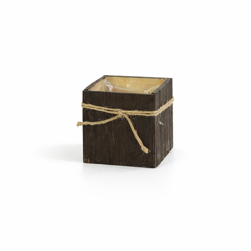 Obal dřevo 8 cm čtverec výška 8 cm
