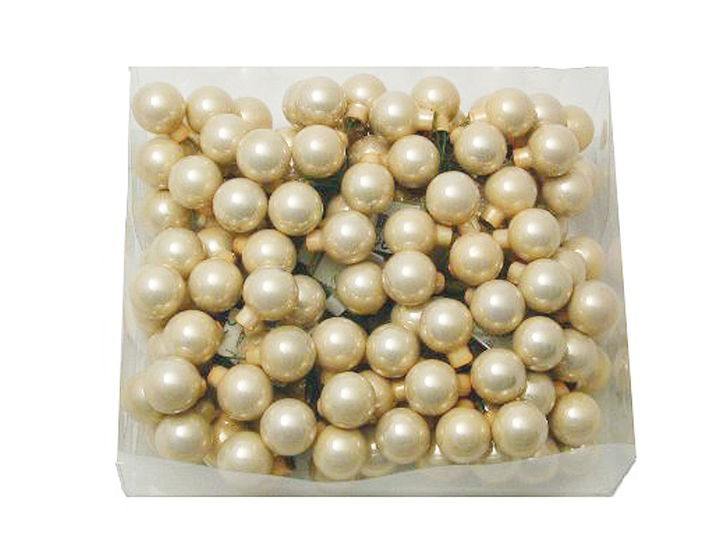 Koule zápich 2,5cm 144ks šamp.lesk BOX