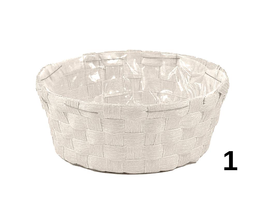 Obal na květináč 21 cm kulatý bílý
