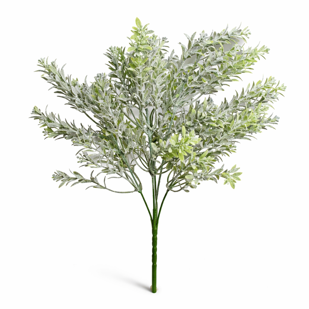 Větvička zelené lístky 34 cm