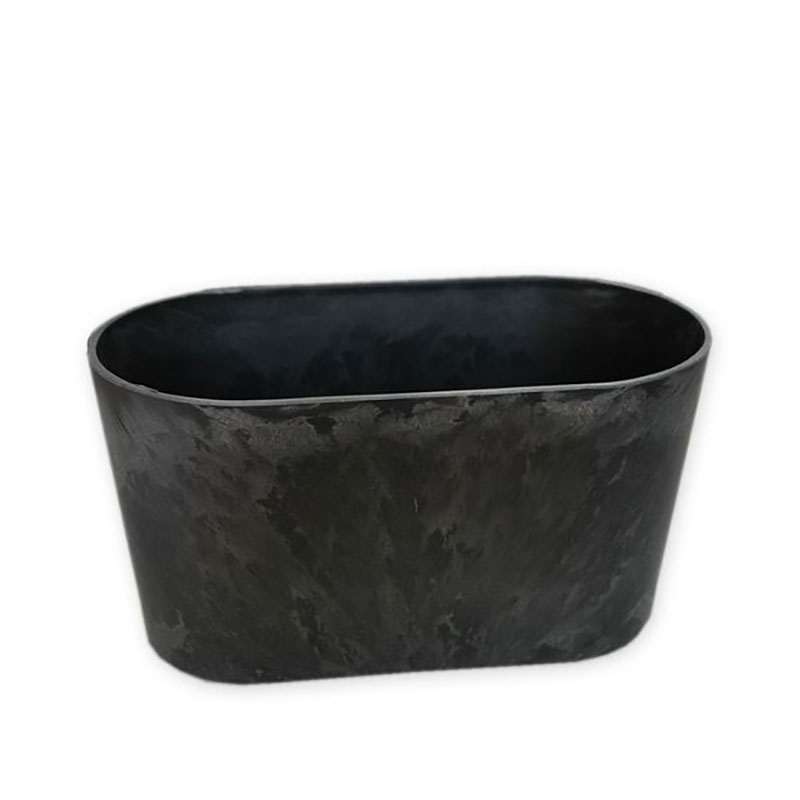 Truhlík melamin ovál 24 cm antracit