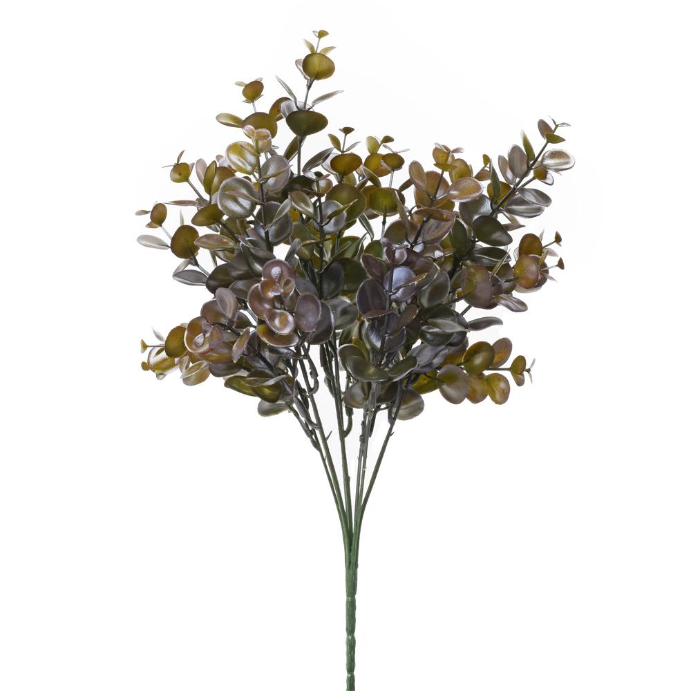 Eucalyptus 38 cm metal modrý