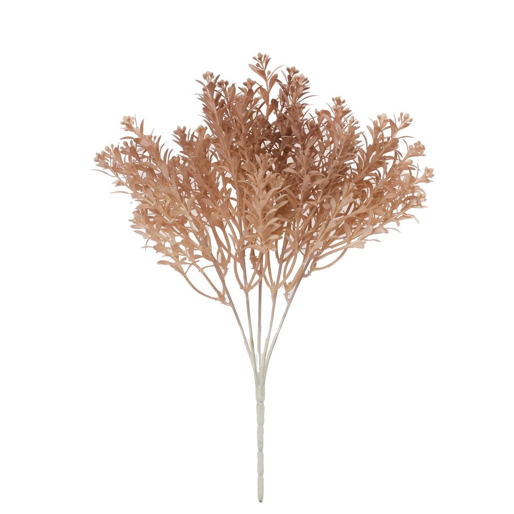 Větvička starorůžové lístky 33 cm