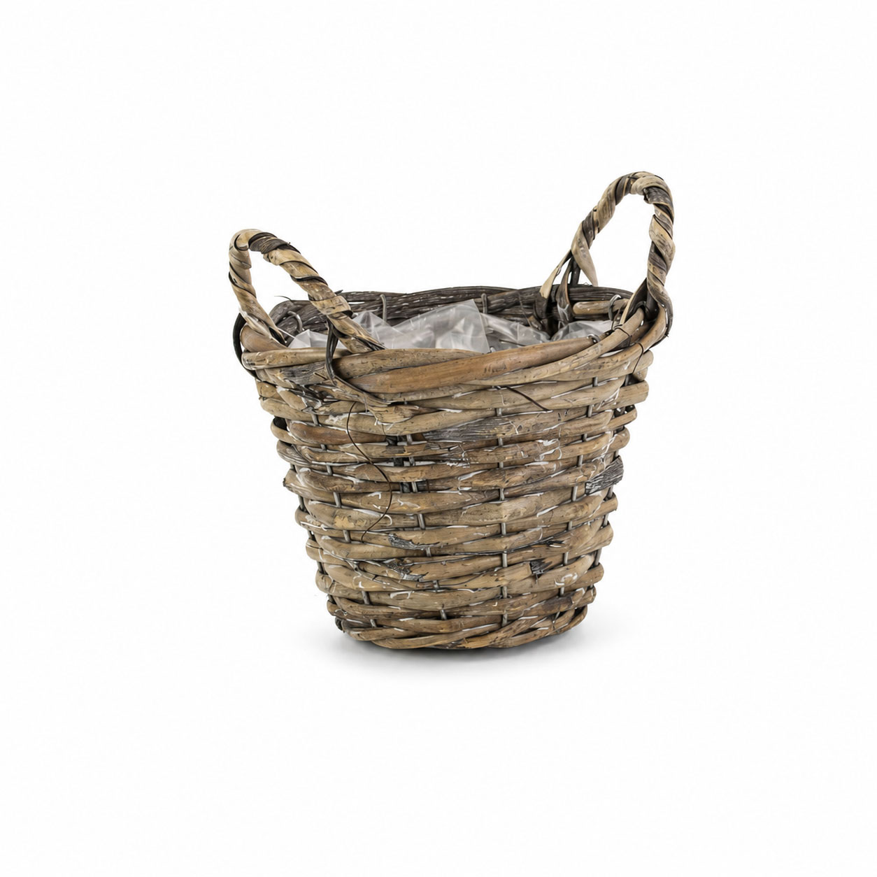 Obal proutí 16 cm kulatý s uchy natural