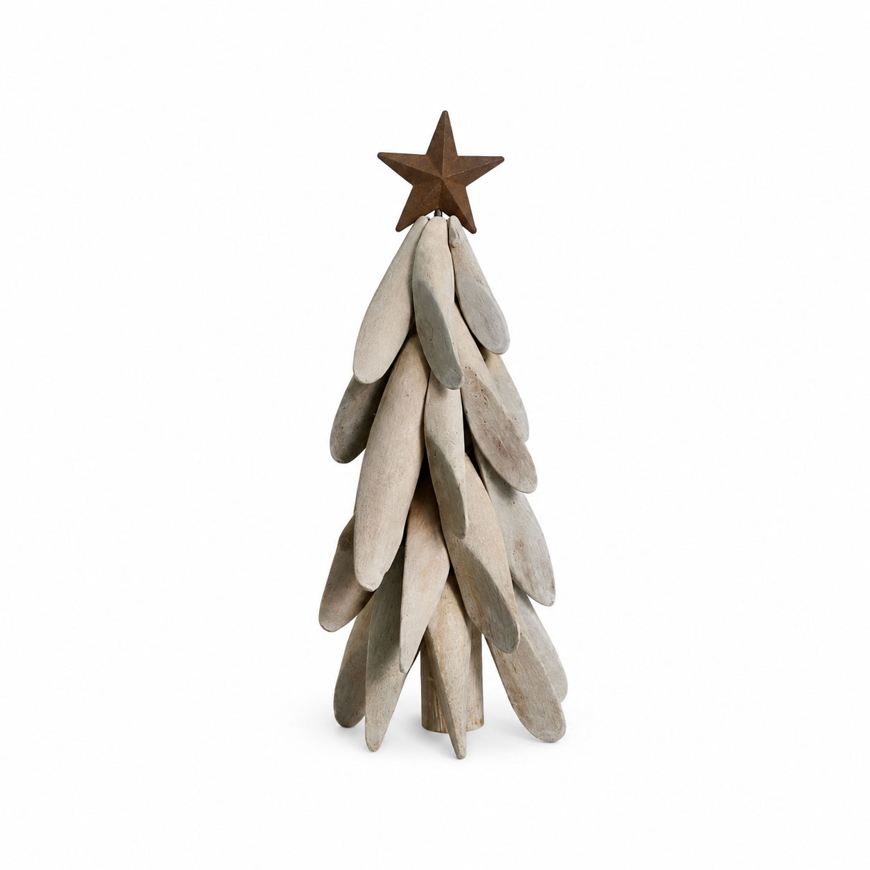 Stromek dřevo kov 31 cm