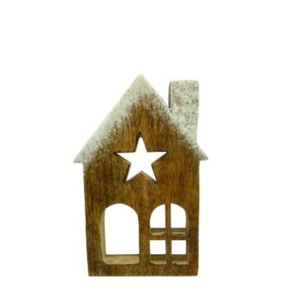 Domek dřevo 15 cm naturál