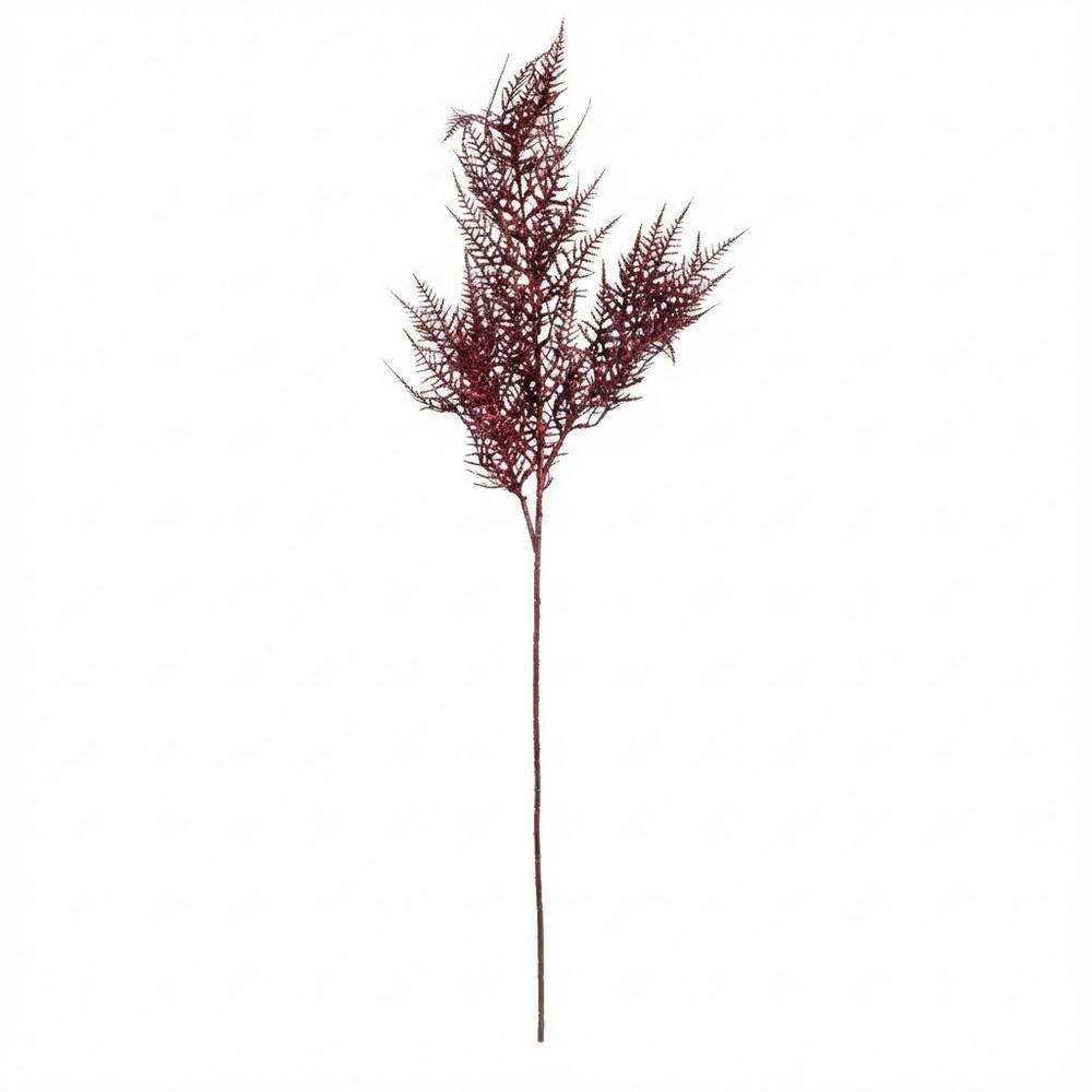 Kapradina 96cm červená glitter