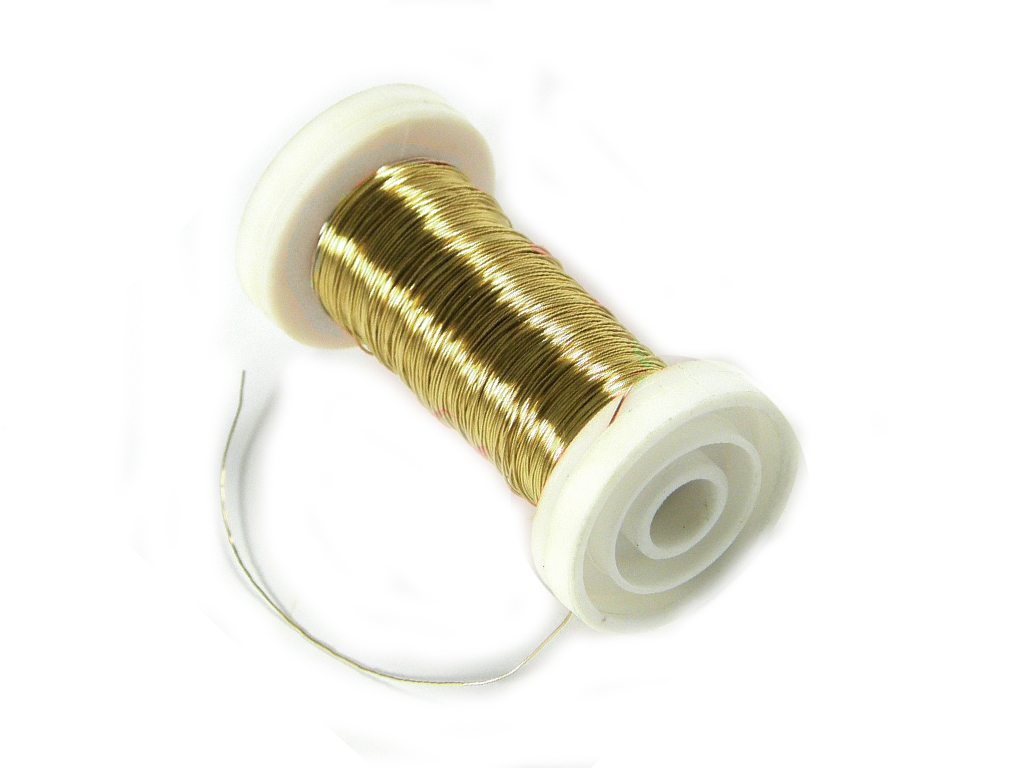 Drát aranžovací na cívce Ø 0,30 mm 50 g žlutý