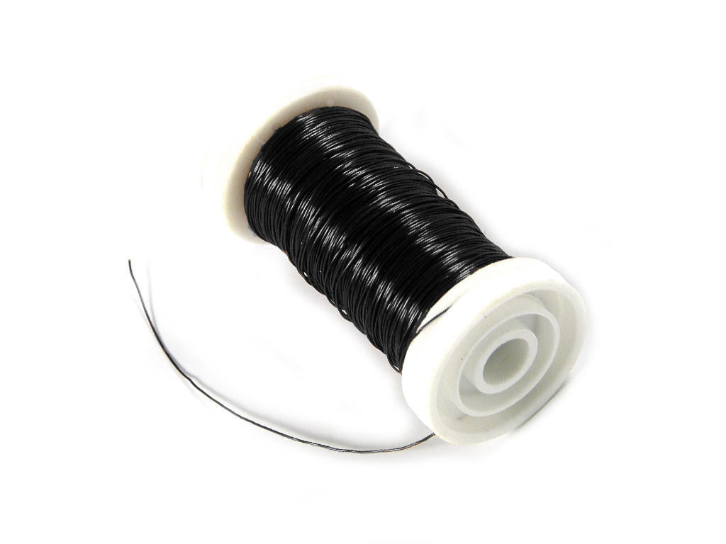 Drát aranžovací na cívce Ø 0,30 mm 50 g černý