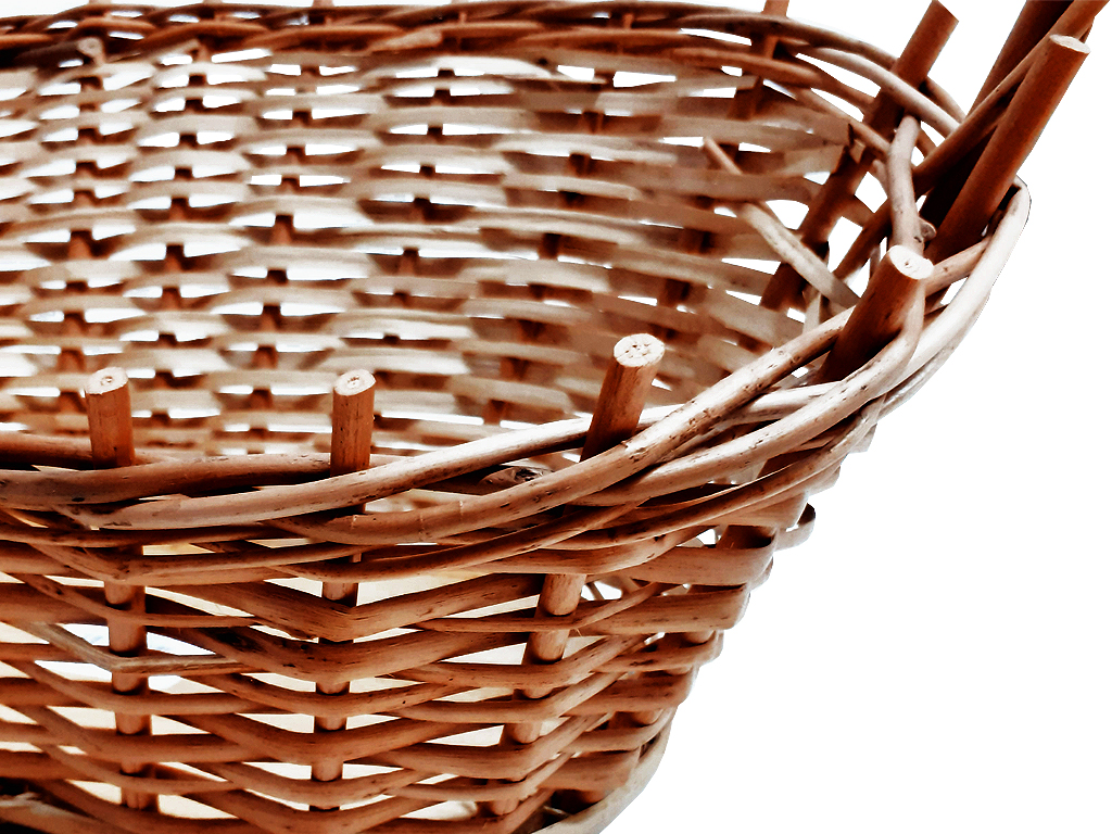 Košík proutí 35 cm x 24 cm gondola světlý
