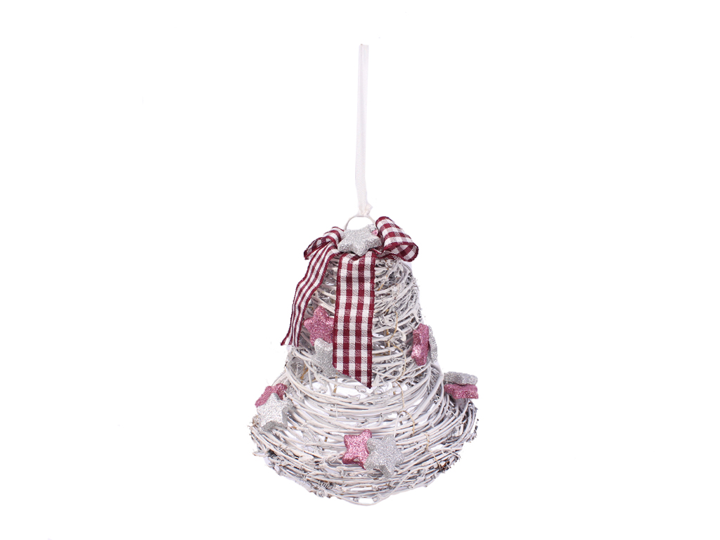 Zvonek proutí 17cm dekor col