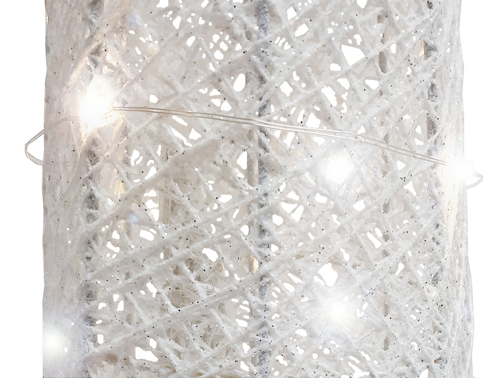 Kužel svítící zasněžený 80cm 40LED bílý