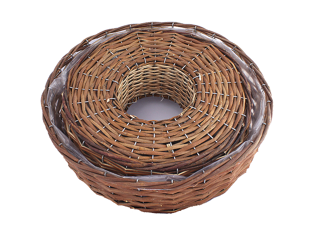 Mezikruží proutěné kruh sada 2 ks 40 cm