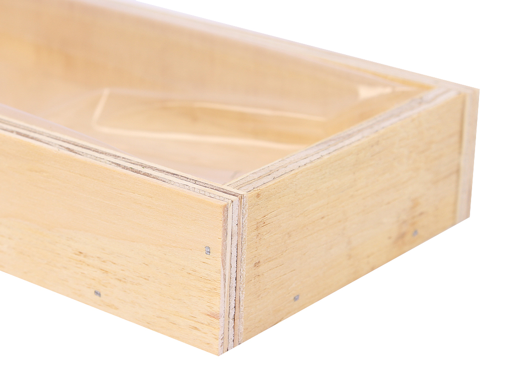 Tác dřevěný 35 x 10 cm obdélník naturání