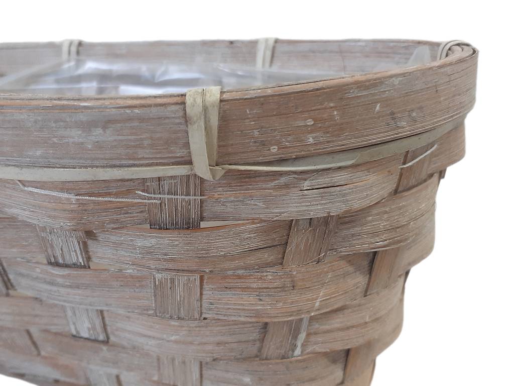 Truhlík proutí 28 cm x 13 cm ovál hnědý