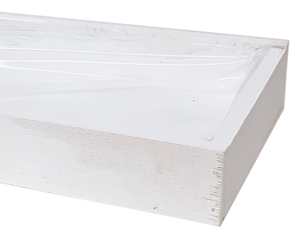 Tác dřevěný 35 x 10 cm obdélník bílý