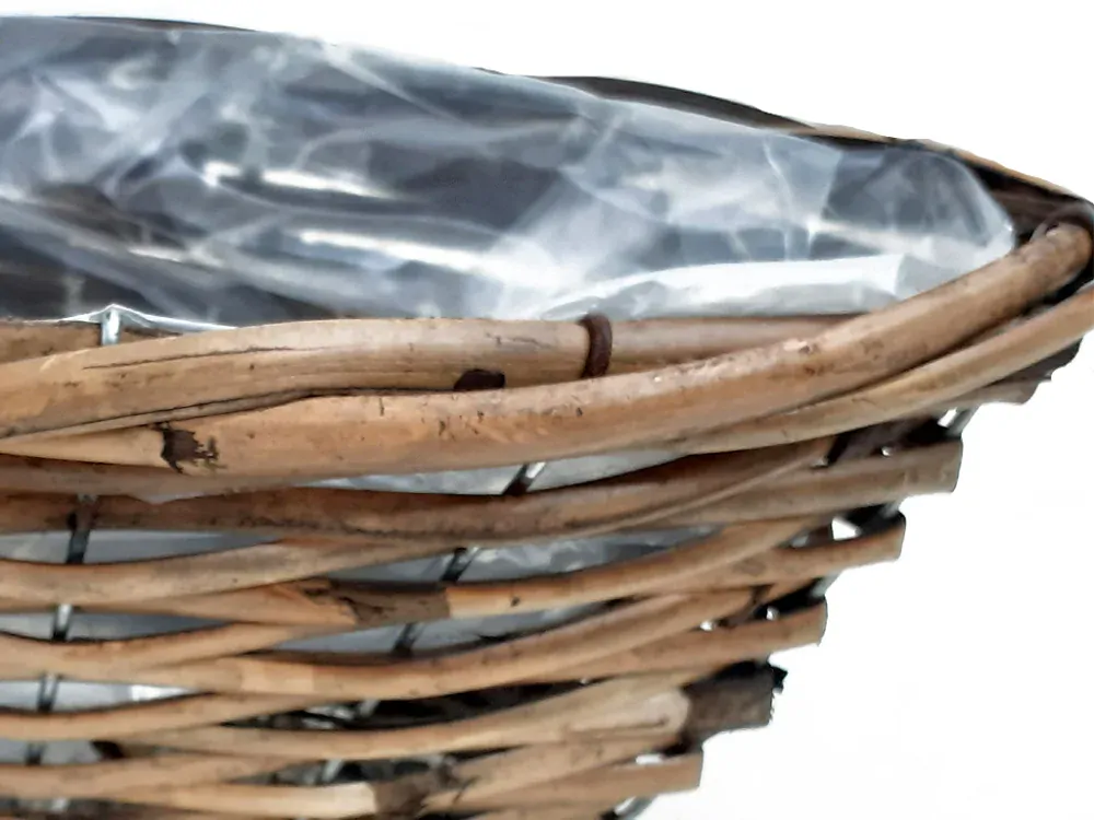 Obal proutí loď 46 cm x 16 cm natural