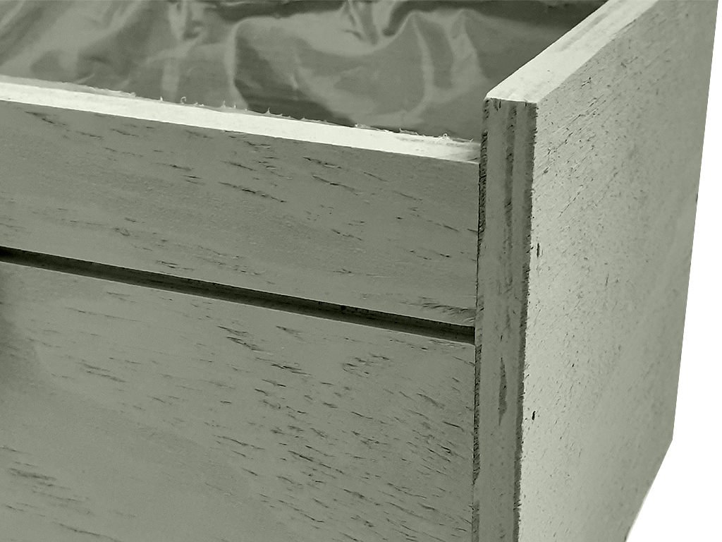 Truhlík dřevěný 30 x 18 cm obdélník naturální 