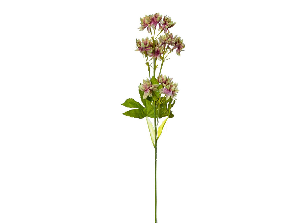 Větvička s barevnými květy 50 cm fialové