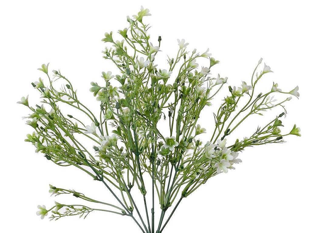 Větvička bílé kvítky 34 cm