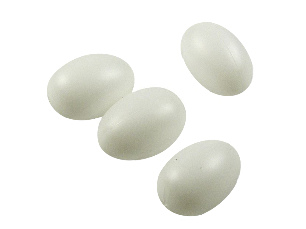 Vajíčka přízdoba 4 cm 24 ks bílá