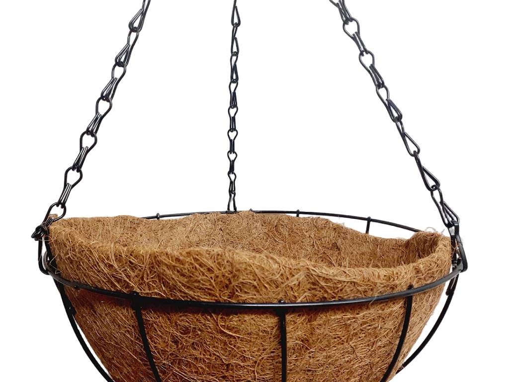 Obal kokosové vlákno závěs 28 cm kulatý natural