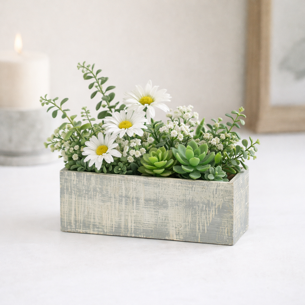 Truhlík dýha 21 cm x 7 cm x 7 cm šedý obdélník
