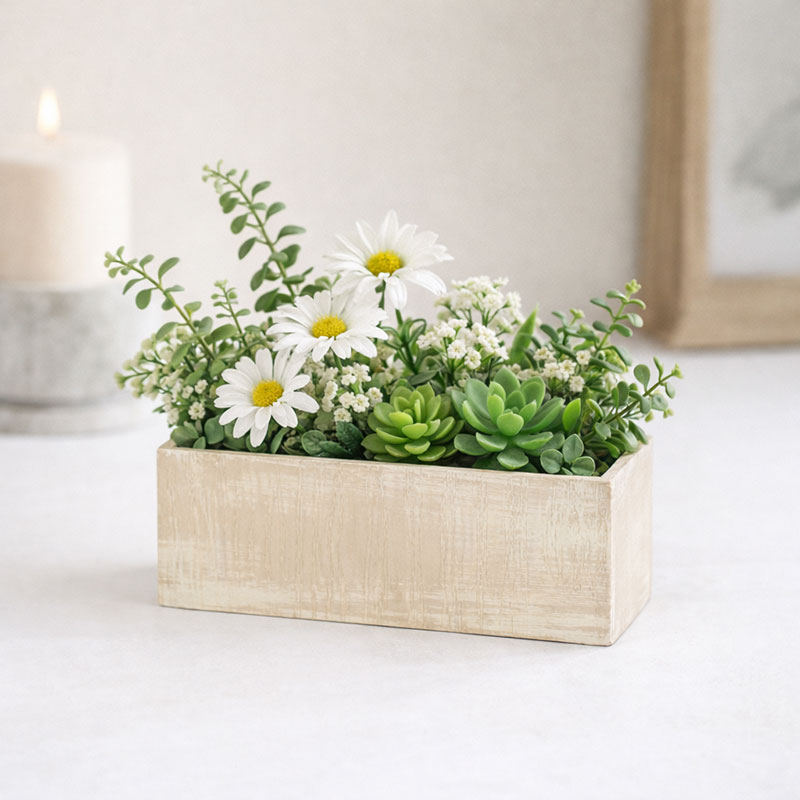 Truhlík dýha 21 cm x 7 cm x 7 cm hnědý obdélní