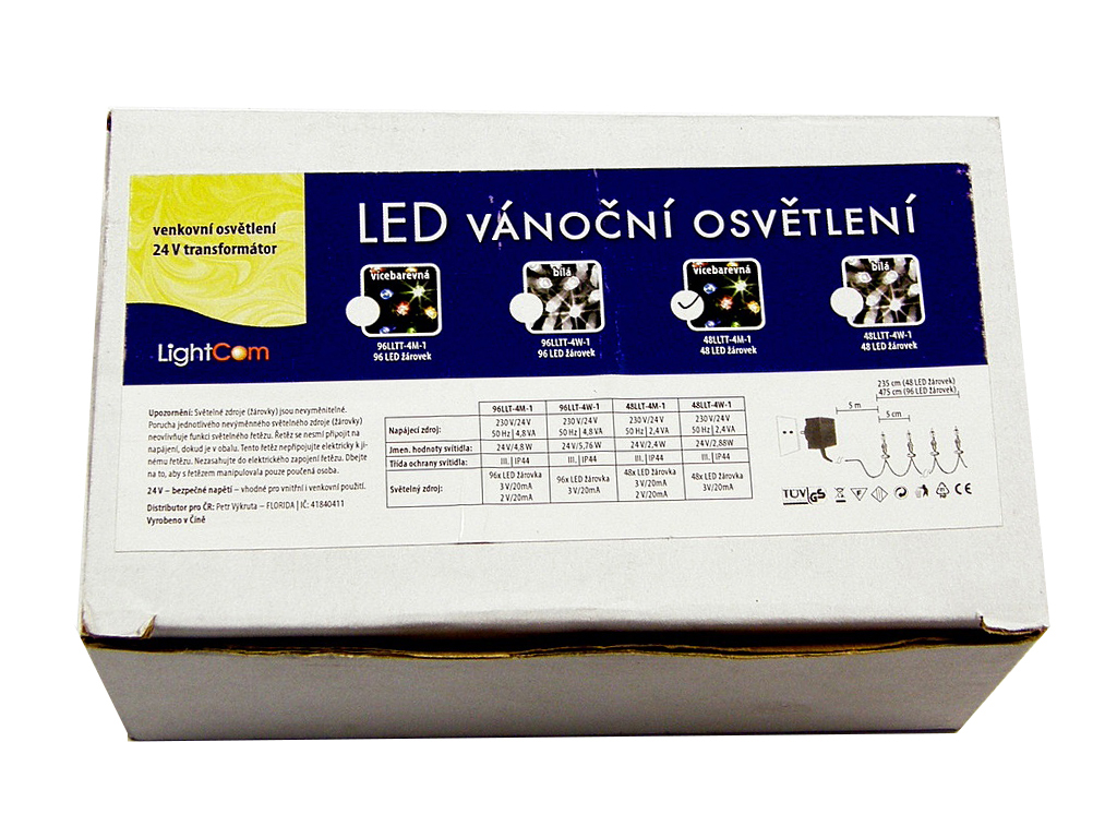 Vánoční osvětlení 96sv 4,75m LED venk ba