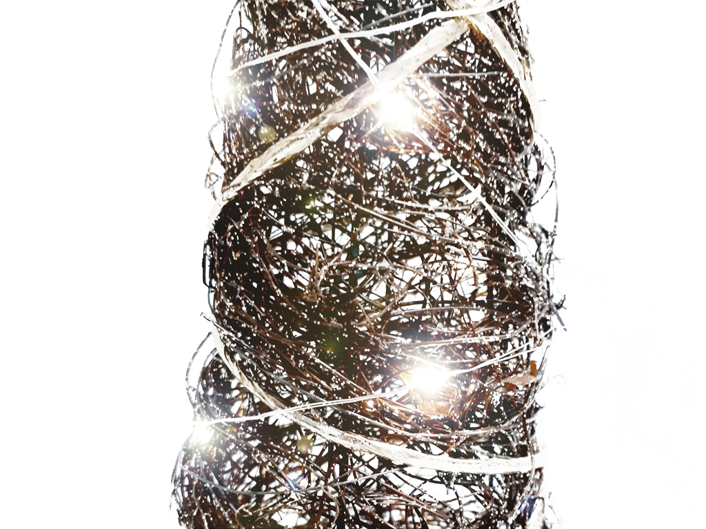 Kužel svítící réva glitter 60cm 30LED