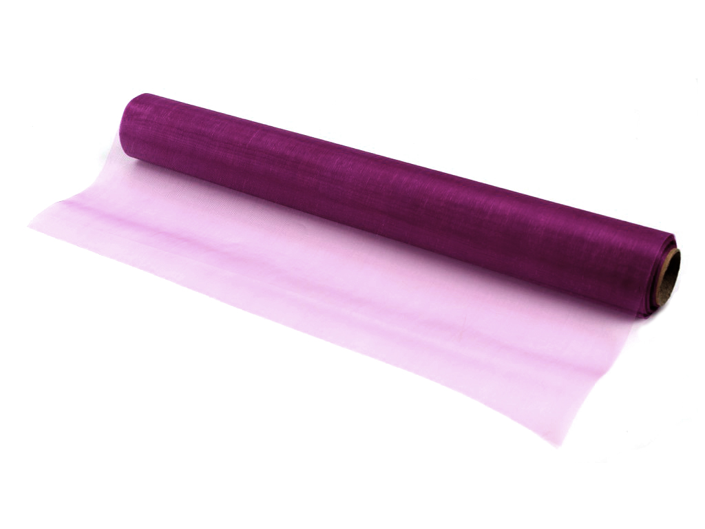 Stuha organza 35cm 9m fuchsie