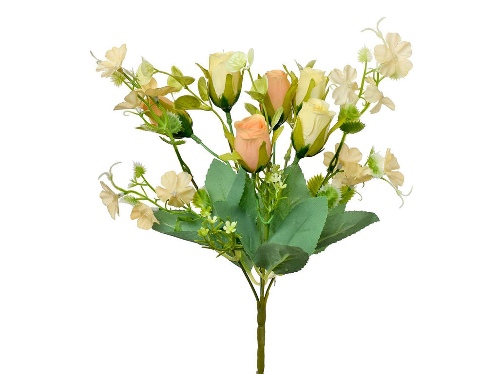 Kytička růže 31 cm oranžová