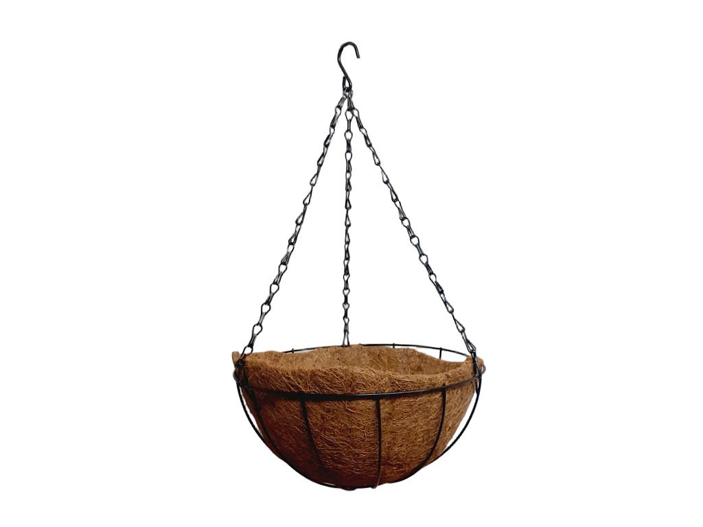 Obal kokosové vlákno závěs 28 cm kulatý natural