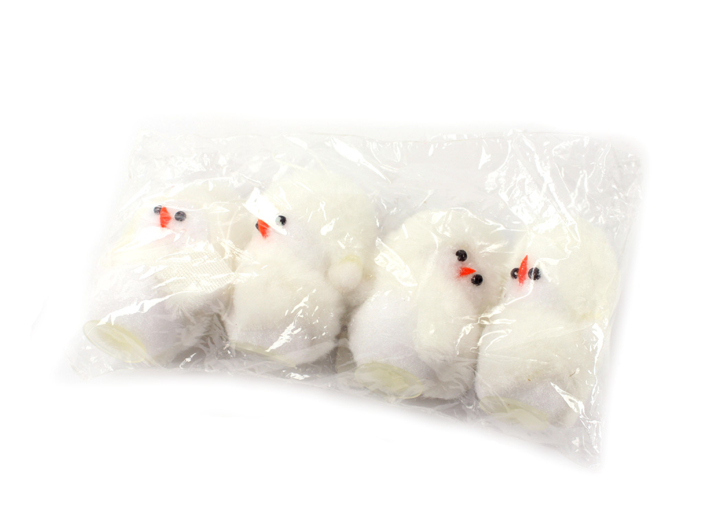 Sněhulák plyš 5cm 4ks