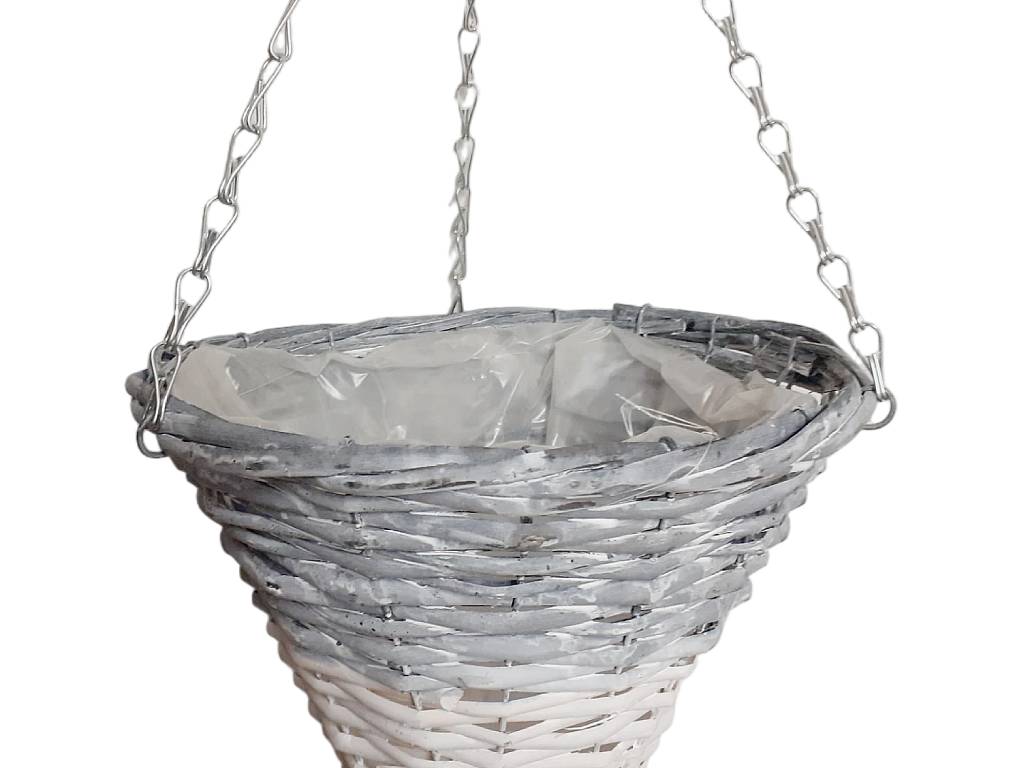 Obal proutěný závěsný ∅ 29 cm kužel color