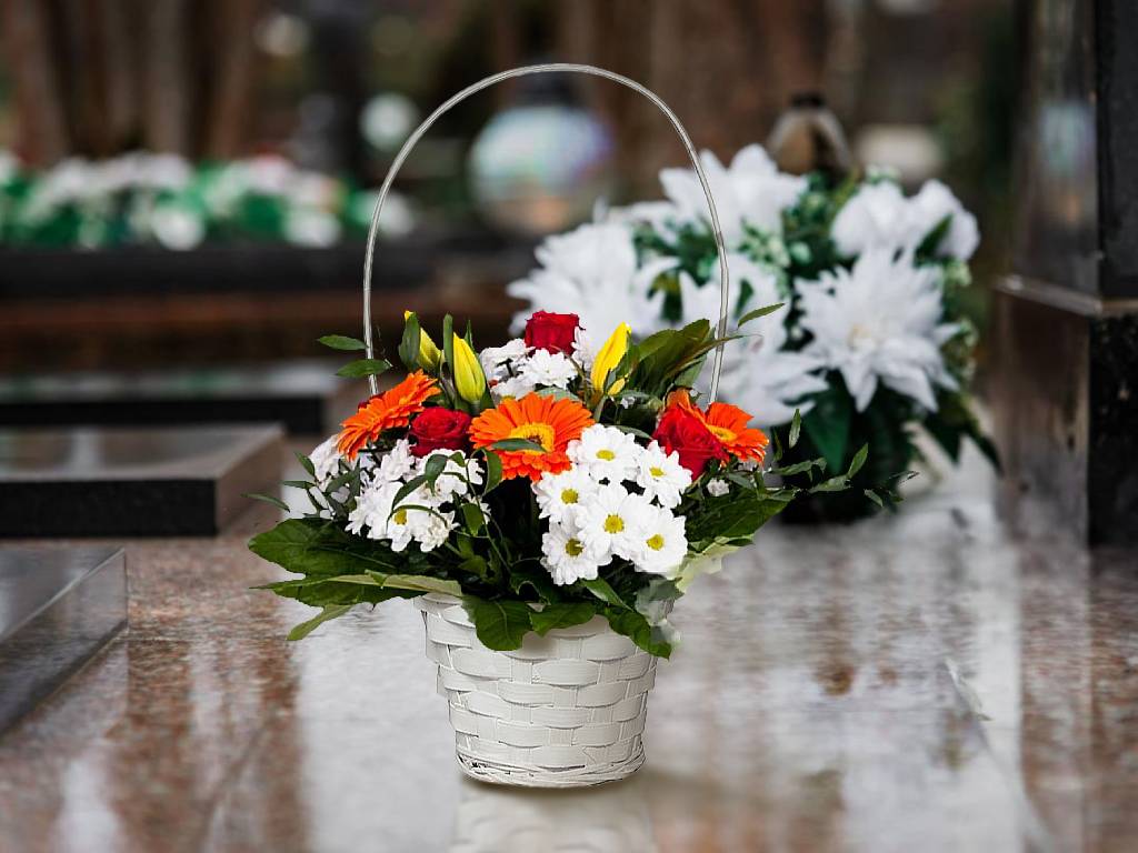 Košík proutí 18,5 cm kulatý bílý