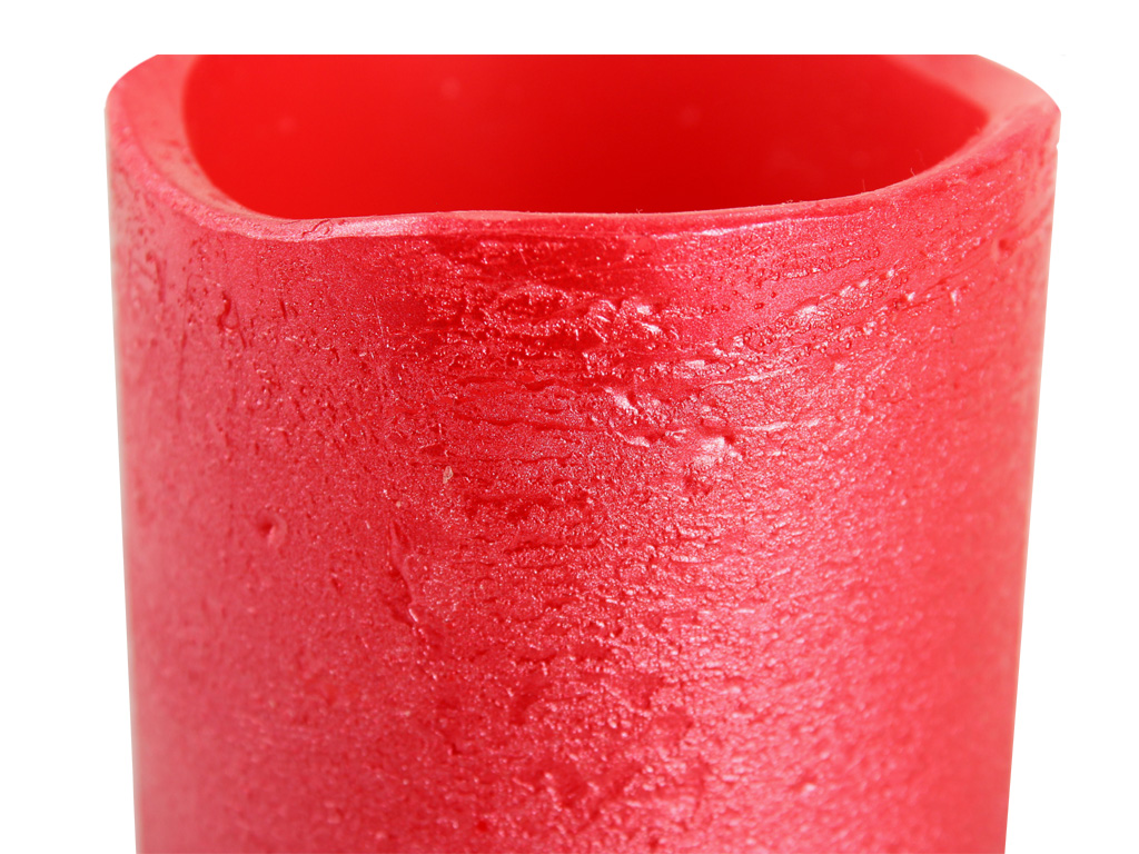 Svíčka s LED diodou 10cmx7,5cm červená