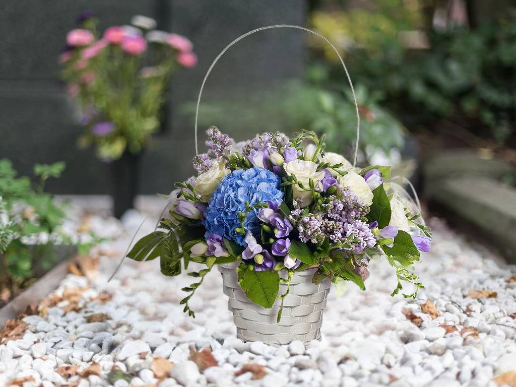 Košík proutí 17 cm kulatý bílý