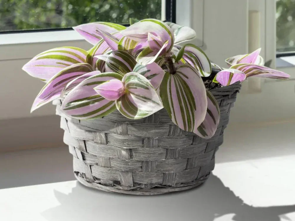 Miska proutí 25cm kulatá šedá