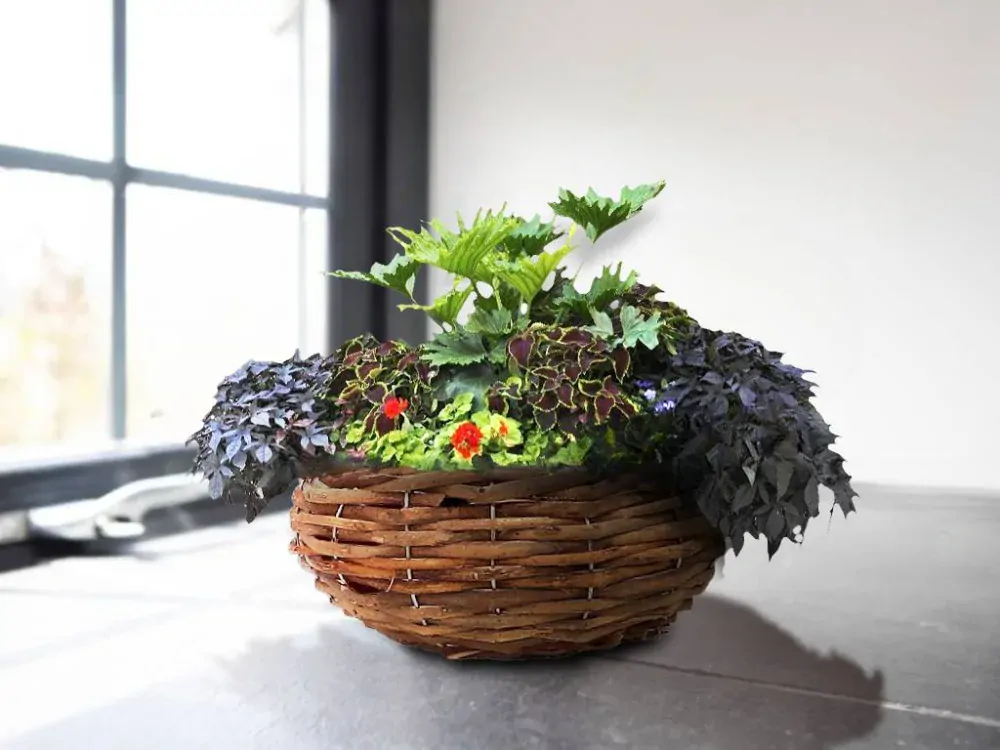 Obal proutí hnízdo 28 cm kulatý natural