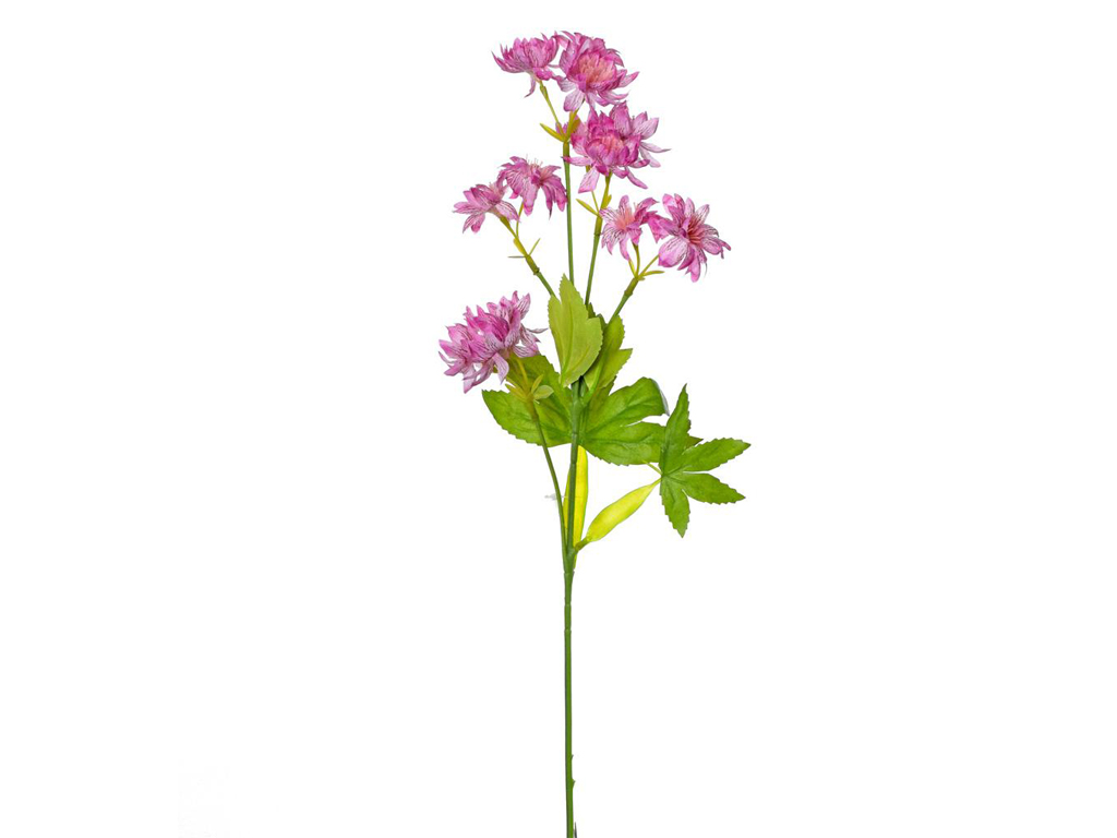 Větvička s barevnými květy 50 cm fialové