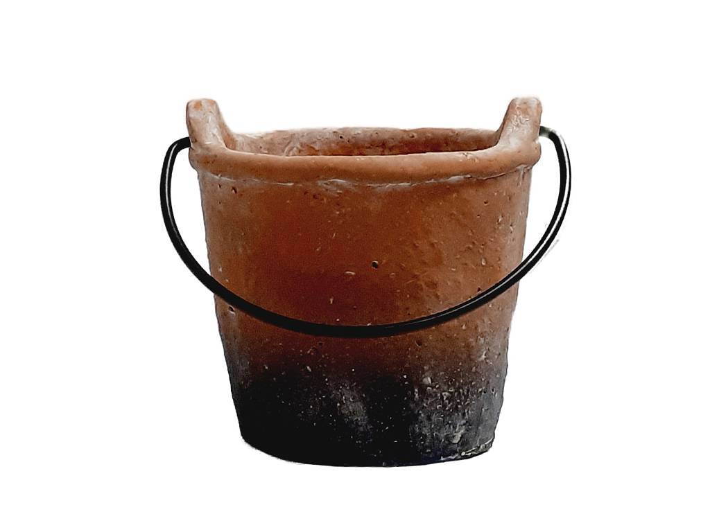 Vědro cement 12 cm teracota